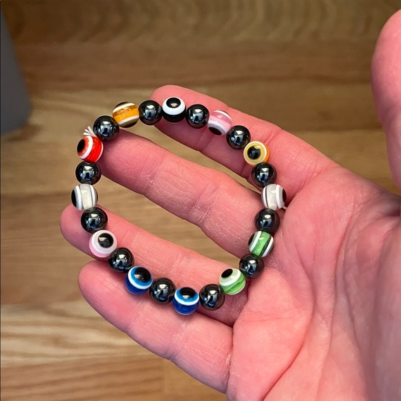 NWOT eye of protection bracelet - multi color magnetic beads - Picture 1 of 8